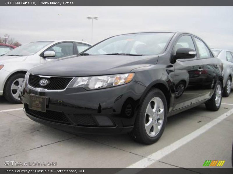 Ebony Black / Coffee 2010 Kia Forte EX