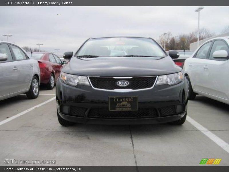 Ebony Black / Coffee 2010 Kia Forte EX