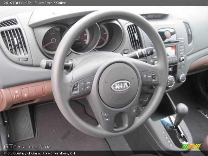 Ebony Black / Coffee 2010 Kia Forte EX
