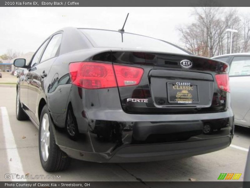 Ebony Black / Coffee 2010 Kia Forte EX