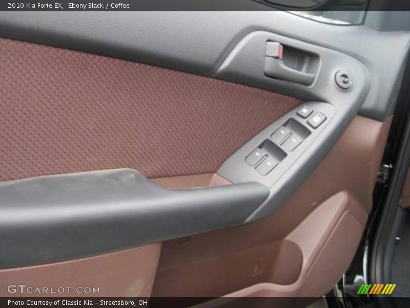 Ebony Black / Coffee 2010 Kia Forte EX
