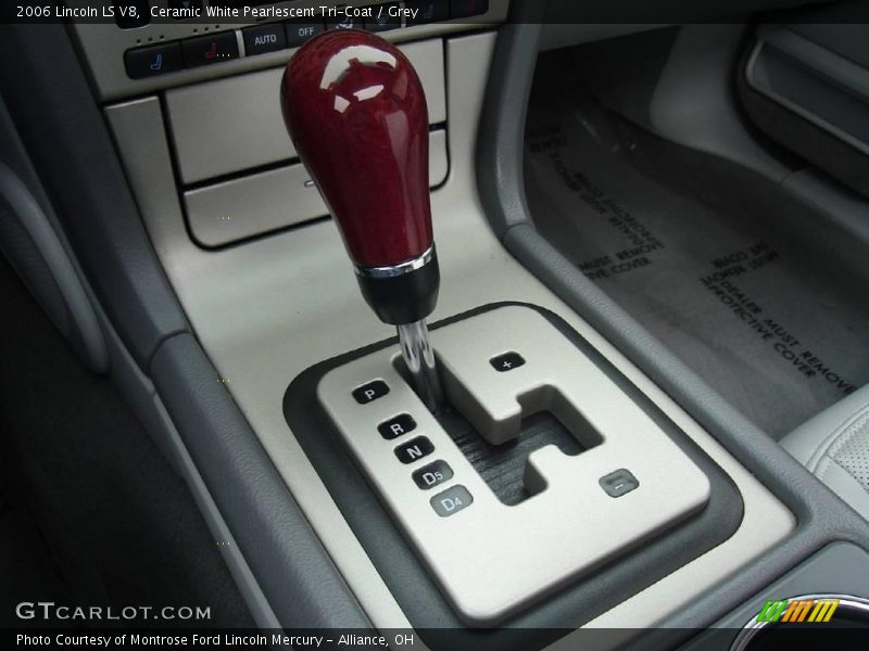Ceramic White Pearlescent Tri-Coat / Grey 2006 Lincoln LS V8