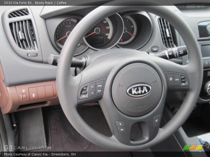 Ebony Black / Coffee 2010 Kia Forte EX