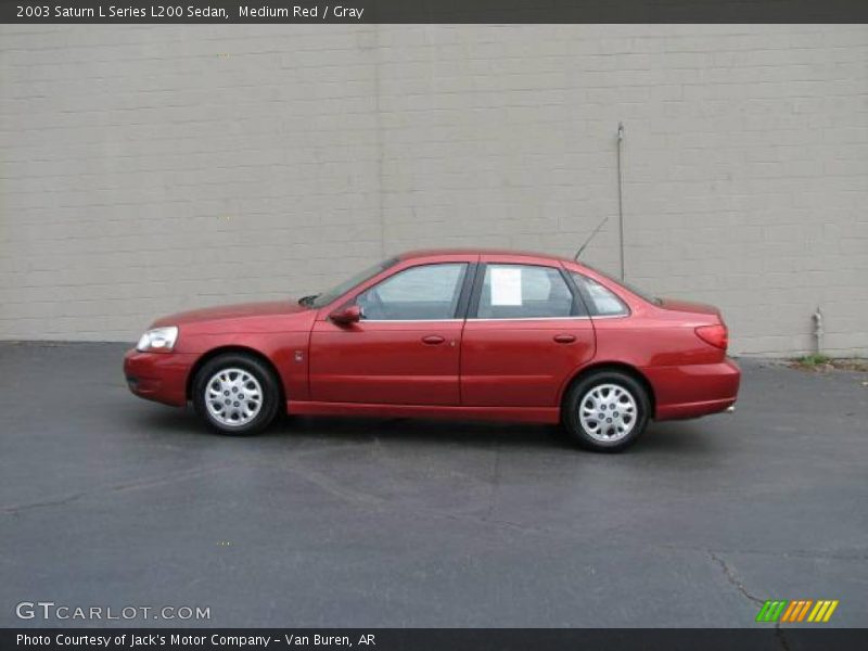 Medium Red / Gray 2003 Saturn L Series L200 Sedan