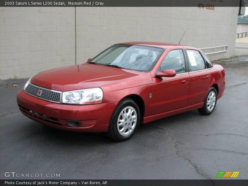 Medium Red / Gray 2003 Saturn L Series L200 Sedan