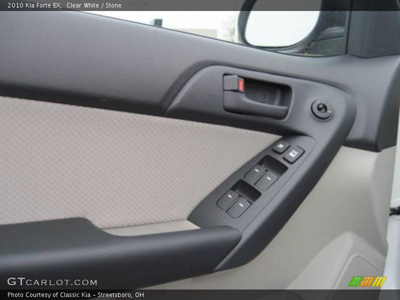 Clear White / Stone 2010 Kia Forte EX
