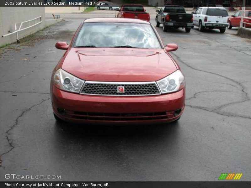 Medium Red / Gray 2003 Saturn L Series L200 Sedan