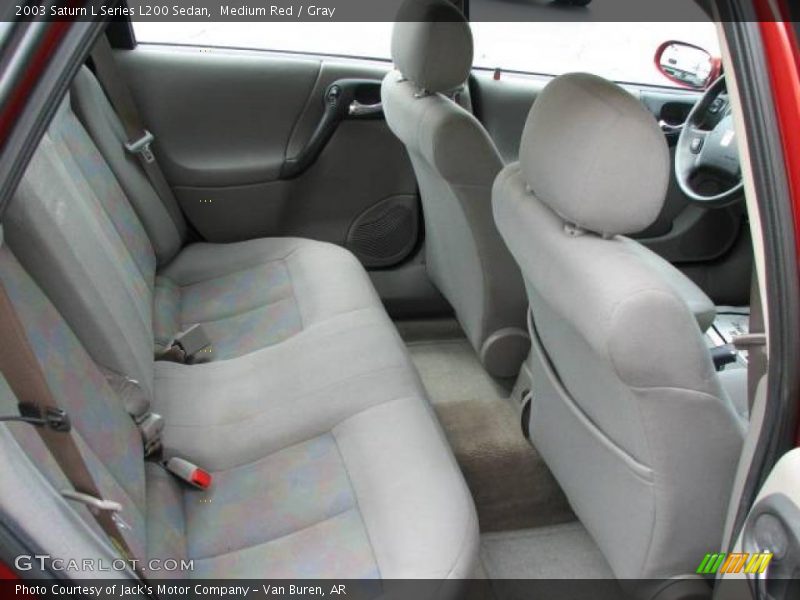 Medium Red / Gray 2003 Saturn L Series L200 Sedan