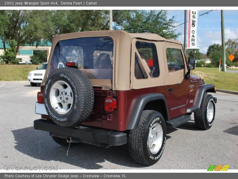 Sienna Pearl / Camel 2001 Jeep Wrangler Sport 4x4