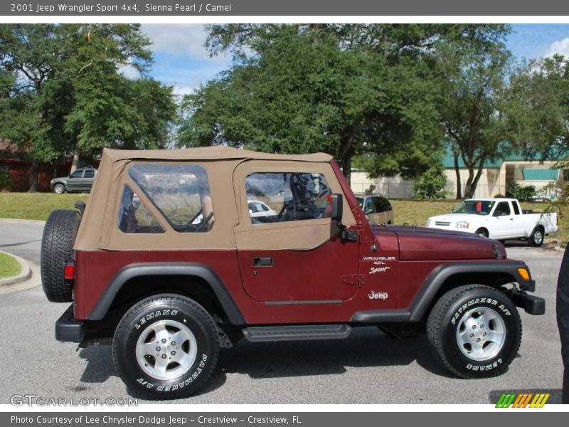 Sienna Pearl / Camel 2001 Jeep Wrangler Sport 4x4