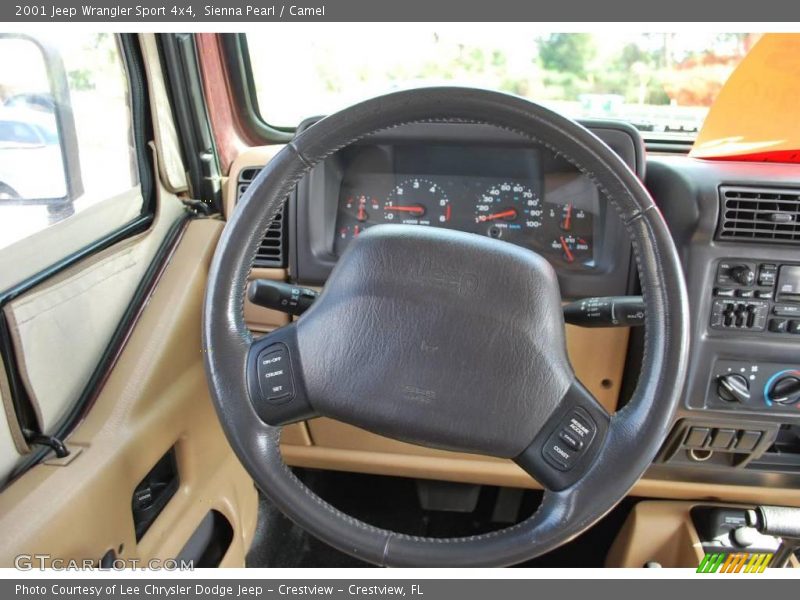 Sienna Pearl / Camel 2001 Jeep Wrangler Sport 4x4