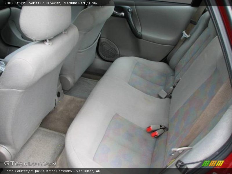 Medium Red / Gray 2003 Saturn L Series L200 Sedan
