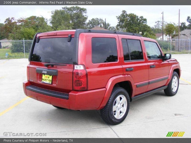 Inferno Red Pearl / Medium Slate Gray 2006 Jeep Commander