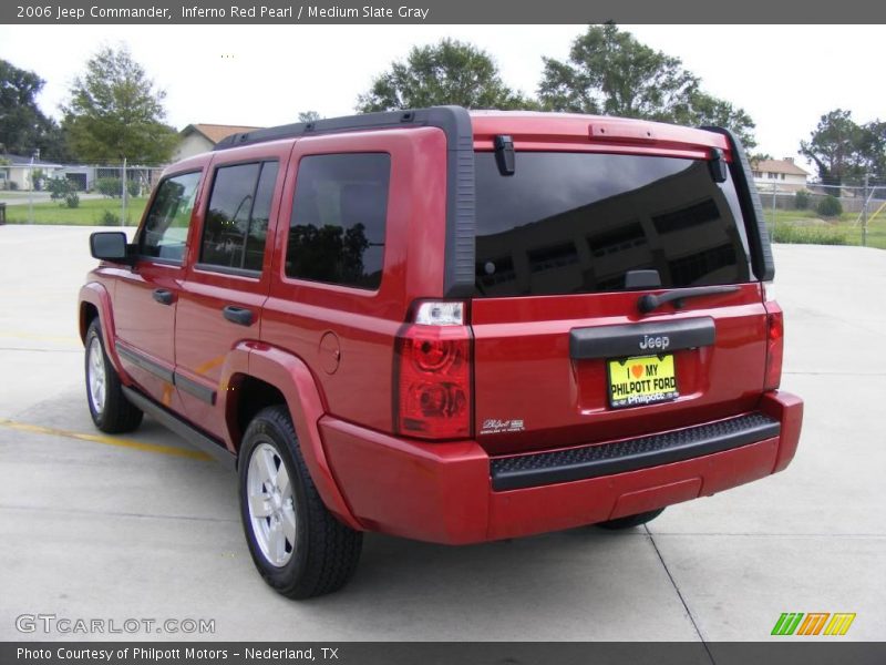 Inferno Red Pearl / Medium Slate Gray 2006 Jeep Commander