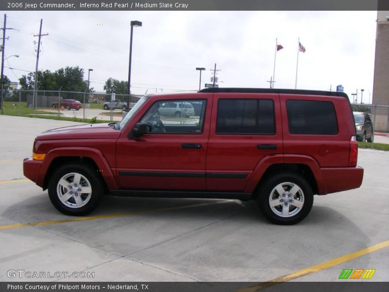 Inferno Red Pearl / Medium Slate Gray 2006 Jeep Commander