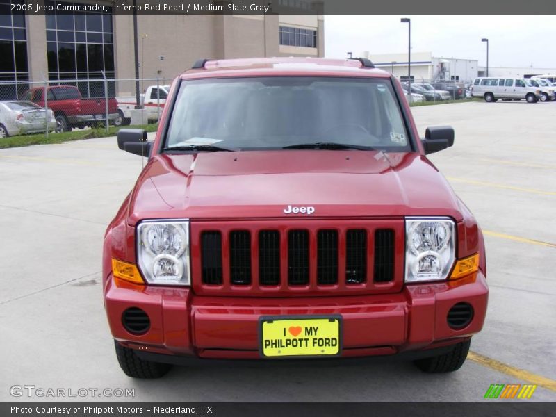 Inferno Red Pearl / Medium Slate Gray 2006 Jeep Commander