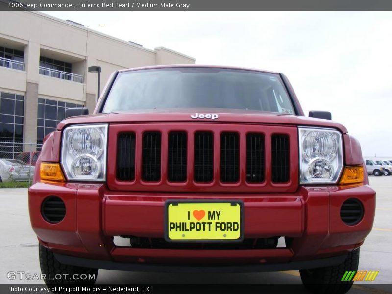 Inferno Red Pearl / Medium Slate Gray 2006 Jeep Commander