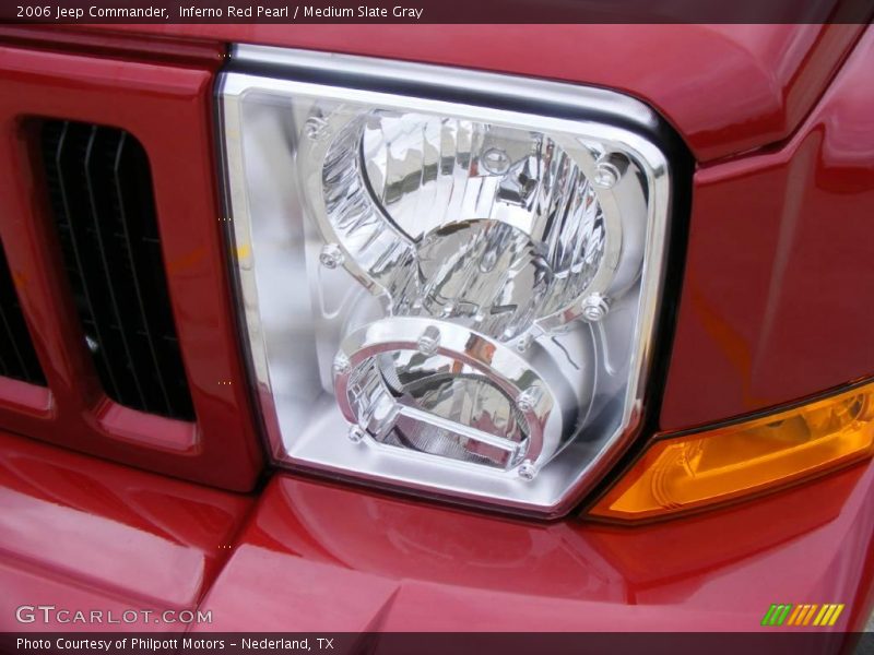 Inferno Red Pearl / Medium Slate Gray 2006 Jeep Commander