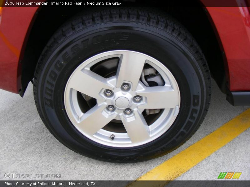 Inferno Red Pearl / Medium Slate Gray 2006 Jeep Commander