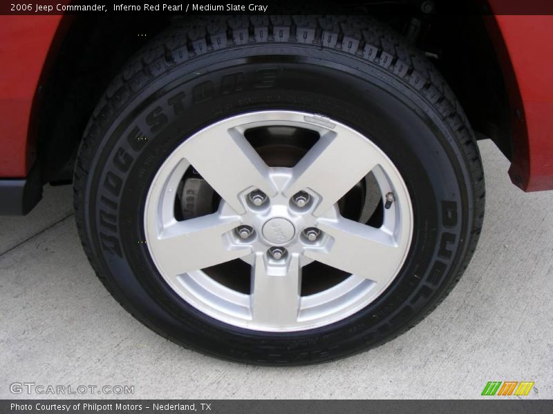 Inferno Red Pearl / Medium Slate Gray 2006 Jeep Commander