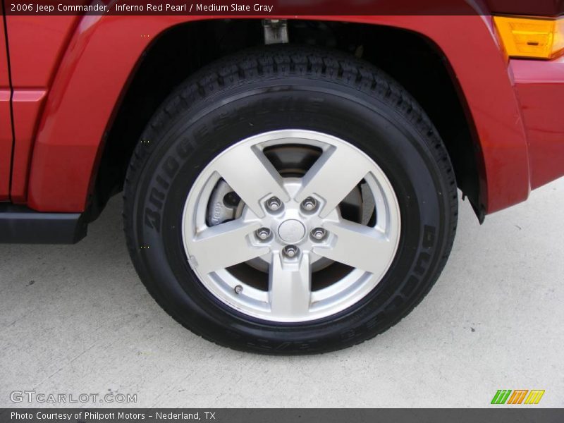 Inferno Red Pearl / Medium Slate Gray 2006 Jeep Commander
