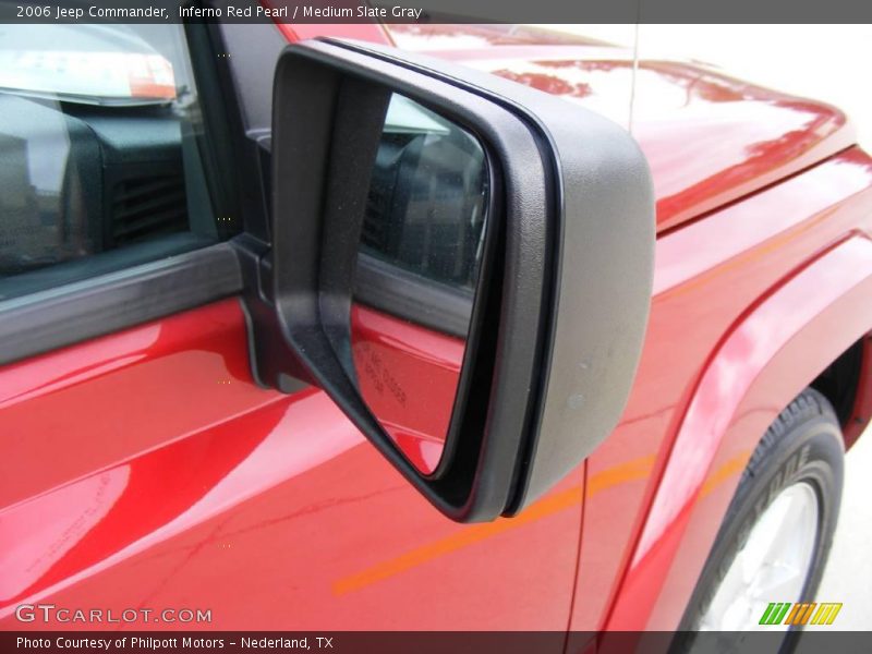 Inferno Red Pearl / Medium Slate Gray 2006 Jeep Commander