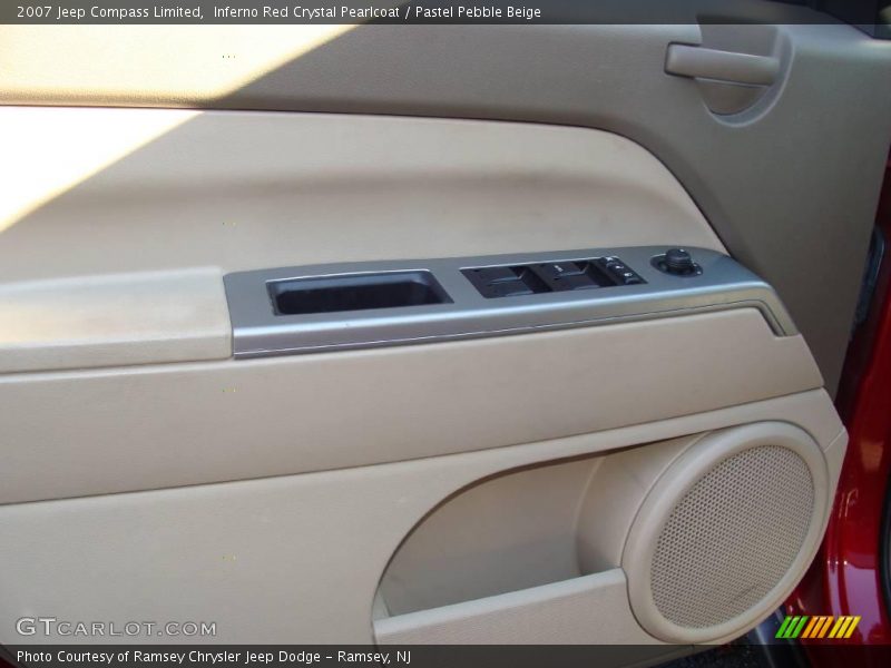 Inferno Red Crystal Pearlcoat / Pastel Pebble Beige 2007 Jeep Compass Limited