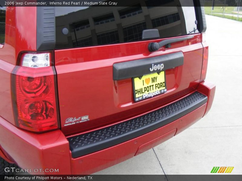 Inferno Red Pearl / Medium Slate Gray 2006 Jeep Commander