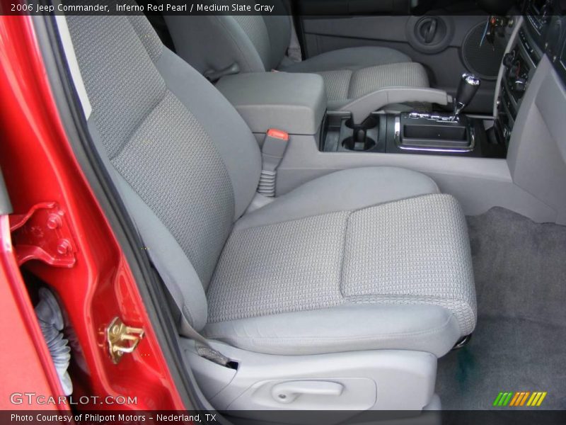 Inferno Red Pearl / Medium Slate Gray 2006 Jeep Commander