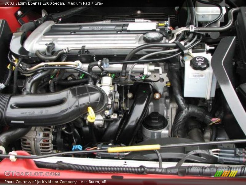 Medium Red / Gray 2003 Saturn L Series L200 Sedan