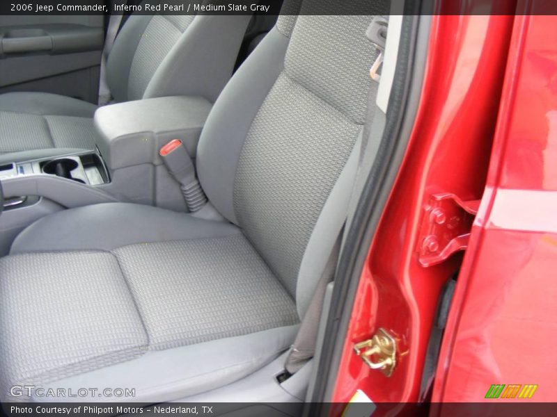 Inferno Red Pearl / Medium Slate Gray 2006 Jeep Commander