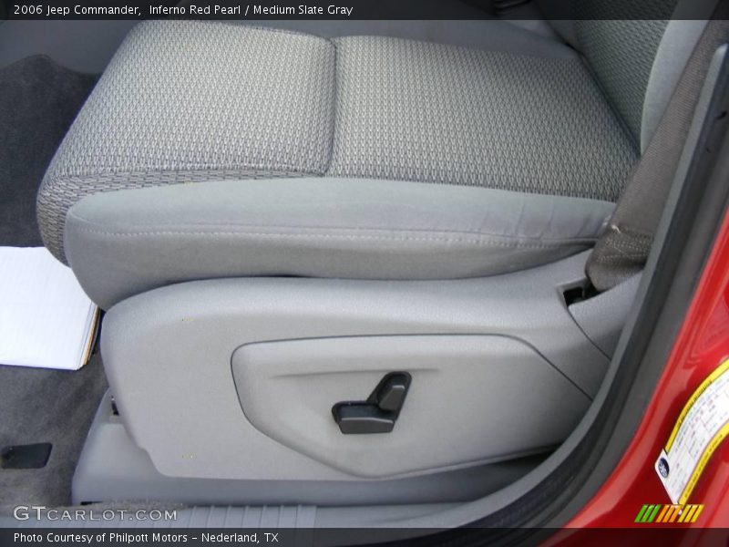 Inferno Red Pearl / Medium Slate Gray 2006 Jeep Commander