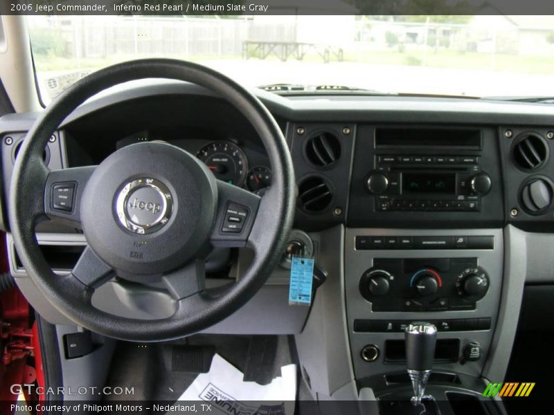 Inferno Red Pearl / Medium Slate Gray 2006 Jeep Commander