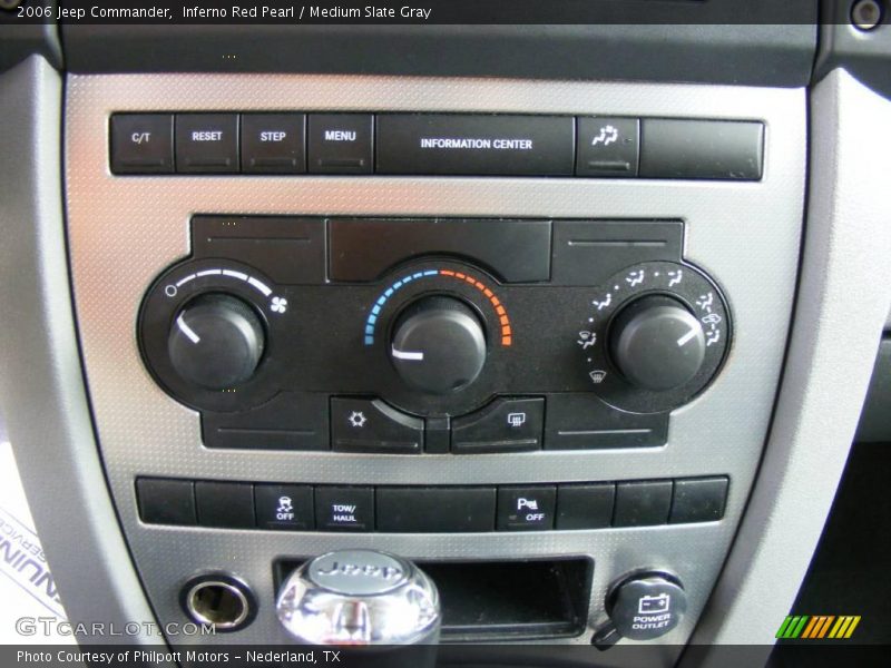 Inferno Red Pearl / Medium Slate Gray 2006 Jeep Commander