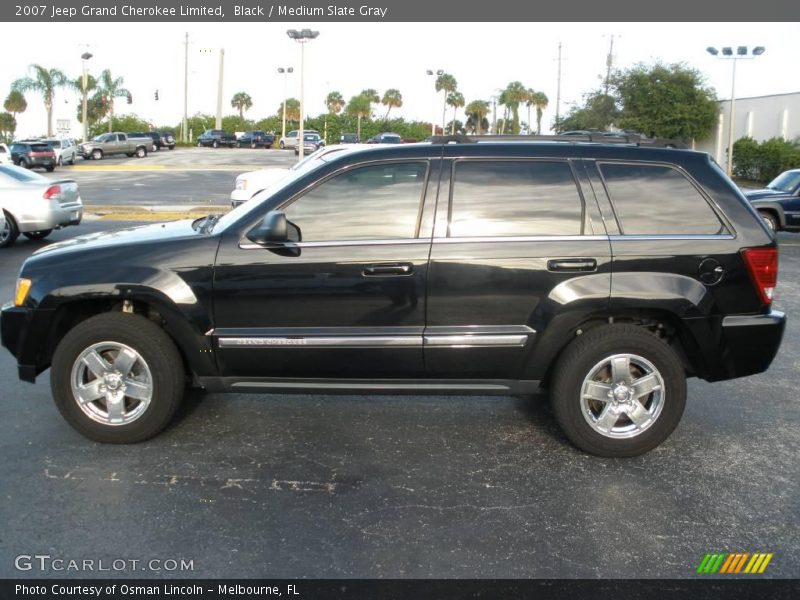 Black / Medium Slate Gray 2007 Jeep Grand Cherokee Limited