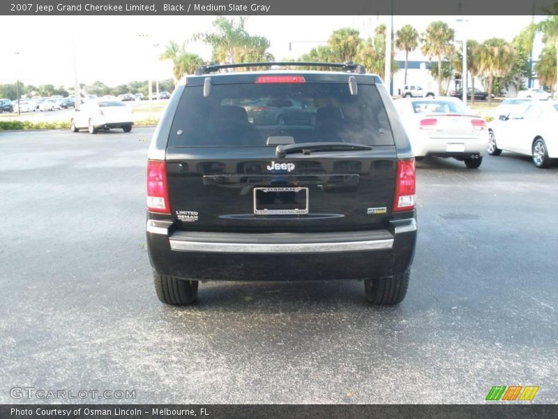 Black / Medium Slate Gray 2007 Jeep Grand Cherokee Limited