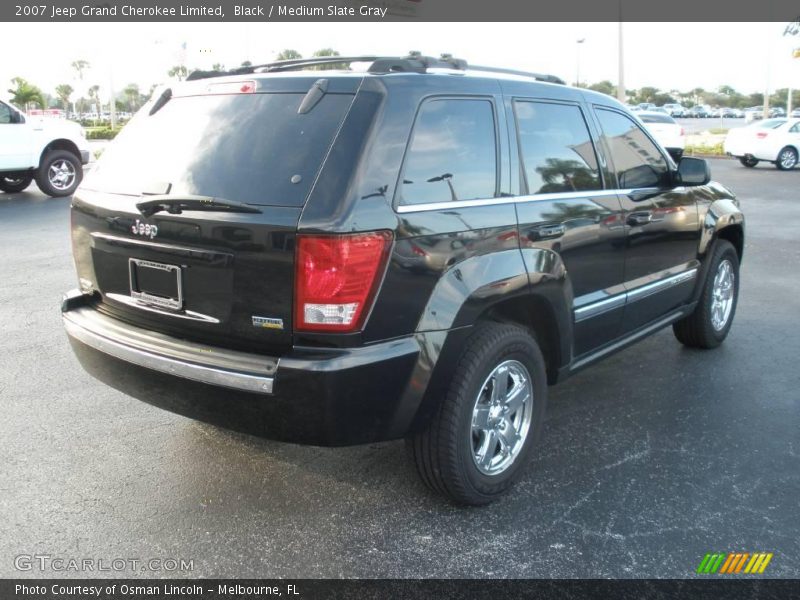 Black / Medium Slate Gray 2007 Jeep Grand Cherokee Limited