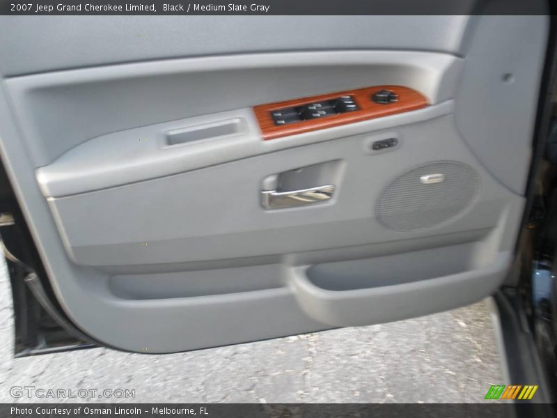 Black / Medium Slate Gray 2007 Jeep Grand Cherokee Limited