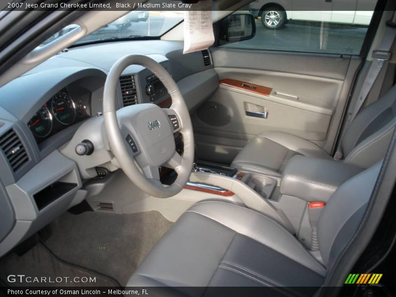 Black / Medium Slate Gray 2007 Jeep Grand Cherokee Limited