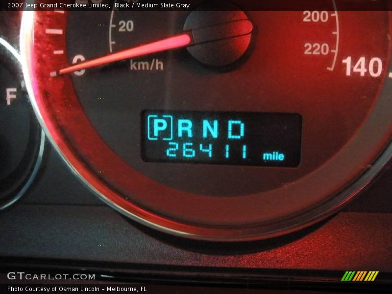 Black / Medium Slate Gray 2007 Jeep Grand Cherokee Limited