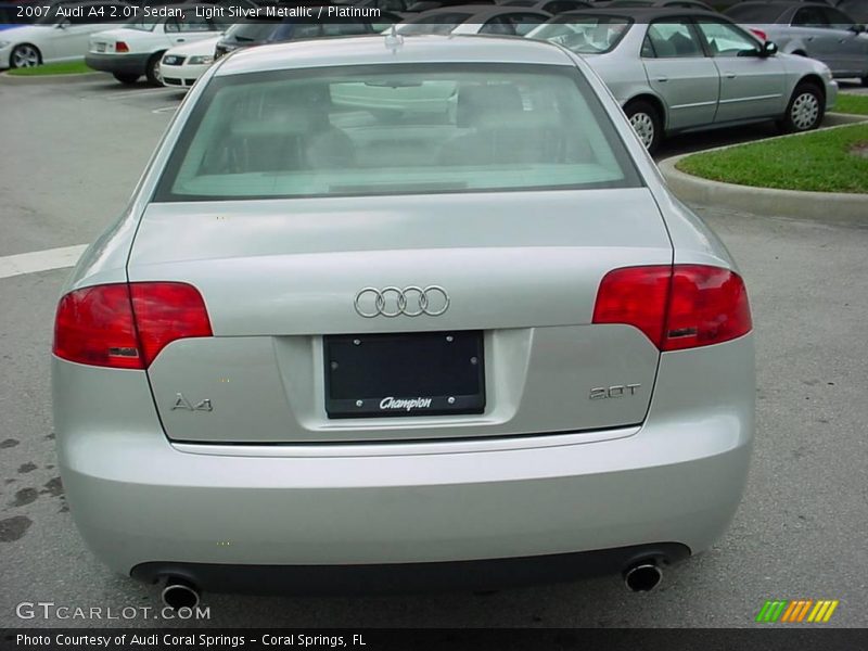 Light Silver Metallic / Platinum 2007 Audi A4 2.0T Sedan