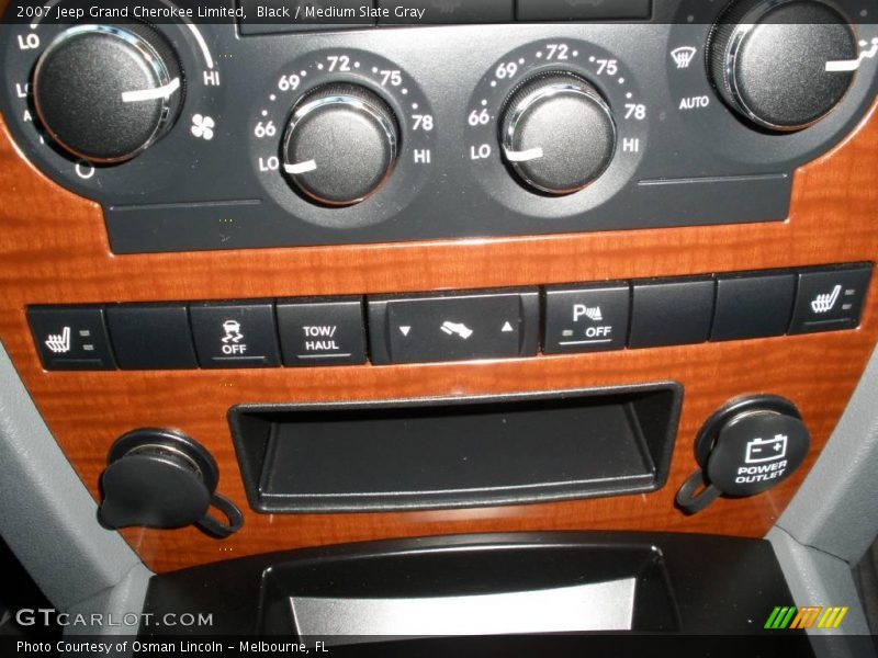Black / Medium Slate Gray 2007 Jeep Grand Cherokee Limited