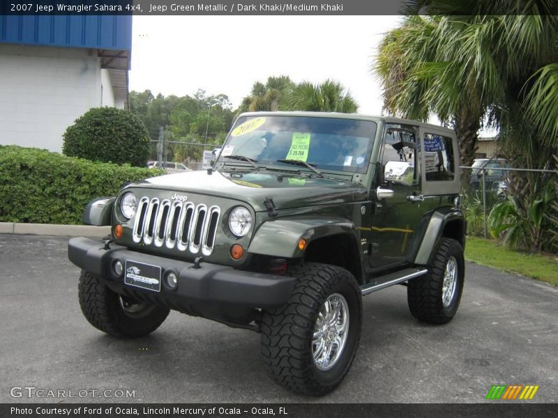 Jeep Green Metallic / Dark Khaki/Medium Khaki 2007 Jeep Wrangler Sahara 4x4