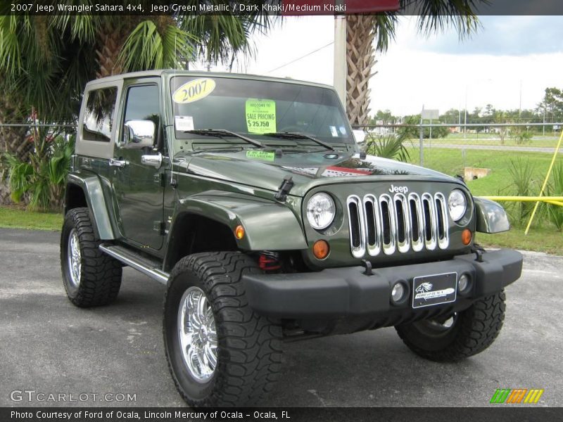 Jeep Green Metallic / Dark Khaki/Medium Khaki 2007 Jeep Wrangler Sahara 4x4