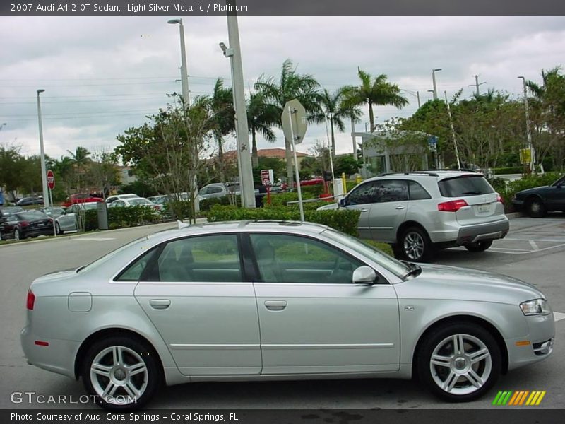 Light Silver Metallic / Platinum 2007 Audi A4 2.0T Sedan