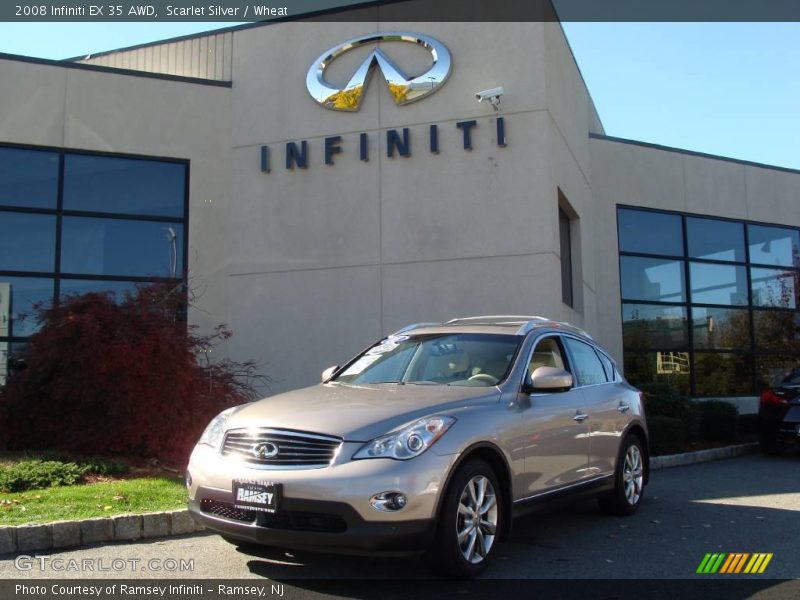 Scarlet Silver / Wheat 2008 Infiniti EX 35 AWD