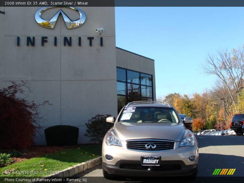 Scarlet Silver / Wheat 2008 Infiniti EX 35 AWD
