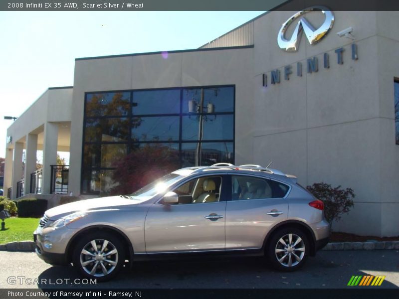Scarlet Silver / Wheat 2008 Infiniti EX 35 AWD