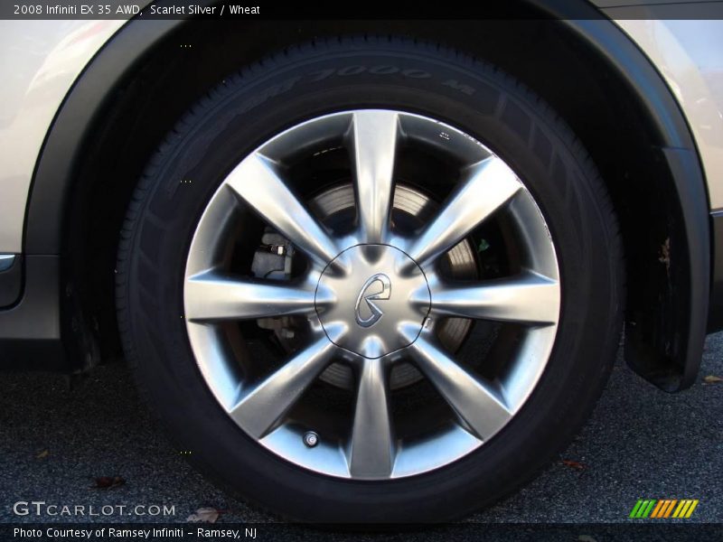 Scarlet Silver / Wheat 2008 Infiniti EX 35 AWD