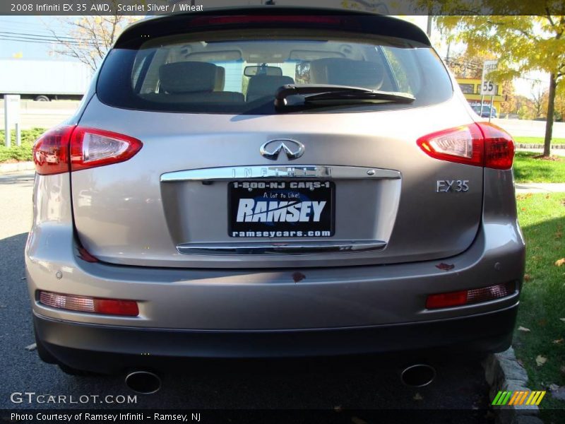 Scarlet Silver / Wheat 2008 Infiniti EX 35 AWD